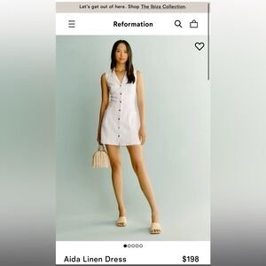 Reformation Aida Linen Dress